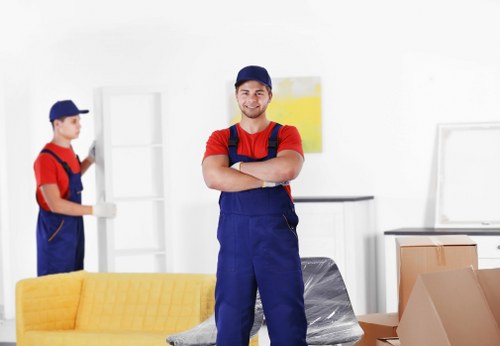 Removal team planning a home move in Southlambeth street