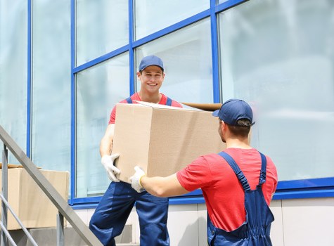 Smooth moving day scene representing South Lambeth removals and local relocation
