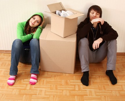 Removal team assessing safety before a move