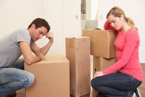 Home removals service handling flat furniture in Southlambeth