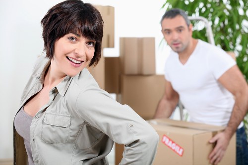 Careful handling of office desks and IT equipment during a Southlambeth move