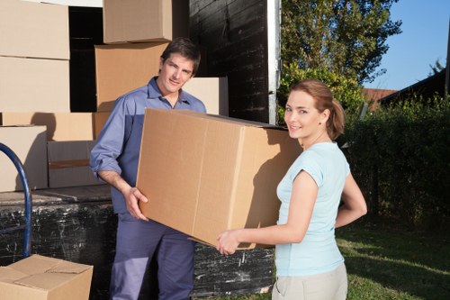 Local removal team handling office or flat relocation